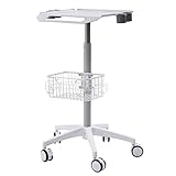 FONSOLUM Mobile Laptop Cart, 33.5-43.7