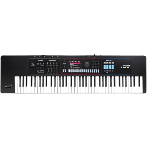 Roland JUNO-D7 �V���Z�T�C�U�[ | 76�� �Z�~�E�F�C�e�b�h �L�[�{�[�h | 3800���F�ȏ�̃T�E���h�𓋍ڂ���ZEN-Core�G���W�� | �����I�ȃN���G�B�e�B�u�c�[�� | USB-C MIDI/�I�[�f�B�I �C���^�[�t�F�[�X