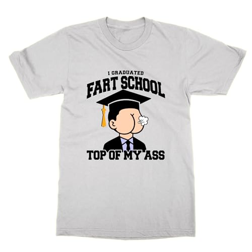 T-shirt I Graduated Fart School idéal pour vos soirées entre amis et barbecues