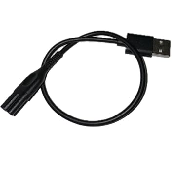 Replacement USB Charge Cord for Braun type 5800 Trimmers Electric Razor Charger