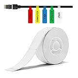 65 Pcs D11/D110/D101 Cable Labels, Colorful Waterproof Cord Labels for Electronics, Sticker Paper Se