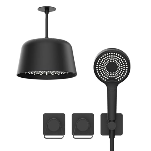 Système de douche encastré MOCHAMIK HS0393 avec mitigeur cuivre et tête de pluie 265mm