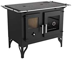 Fogão Lenha Dupla Combustão Tampo Ferro Fundido Médio F700F Metáv...