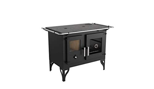 Fogão Lenha Dupla Combustão Tampo Ferro Fundido Médio F700F Metávila