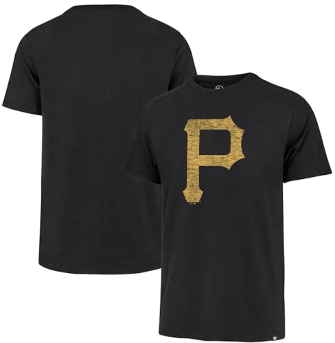 Image of 47 Brand MLB Men's Team Color Distressed Imprint Primary Logo Short Sleeve Baseball T-Shirt