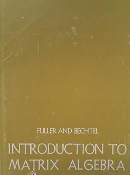 Hardcover Introduction to Matrix Algebra Book