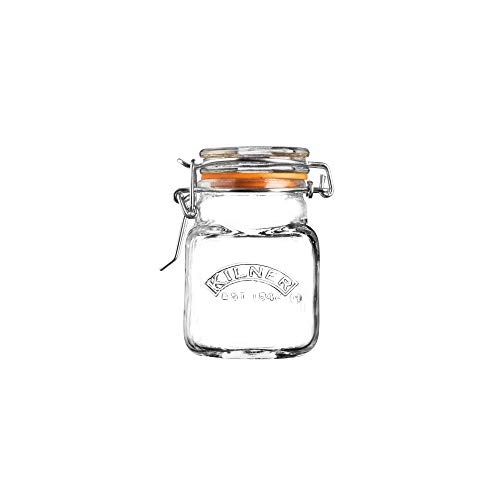 Kilner 24 Pack 70 ml Mini Spice Herb Clip Top Jam Jars (Pack of 24), SPA27843