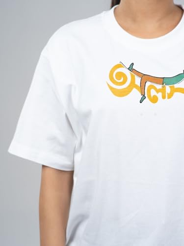 Image of Men's Pure Cotton Casual T-Shirt - Alas - Khai Dai Ghumai Bengali Quote Tee | Unisex Fit (Regular & Oversized) | 180 /220 GSM | Half Sleeve, Round Neck | S-5XL | White, Black