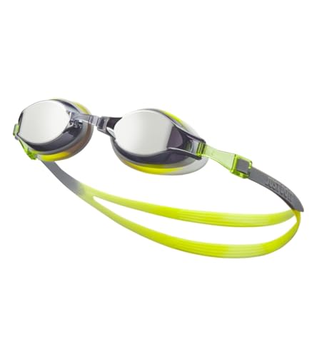 Nike Youth Chrome Mirrored Goggle Silver