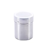Wokyo Large 304 Stainless Steel Flour Canister, Sprinkler Canister with Plastic Lid (7x9cm)