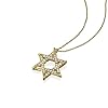 1/2 Carat Diamond Star of David Pendant Expandable Butterfly Necklace in 14k Yellow Gold (F-G, VS1-VS2, cttw) Jewish…