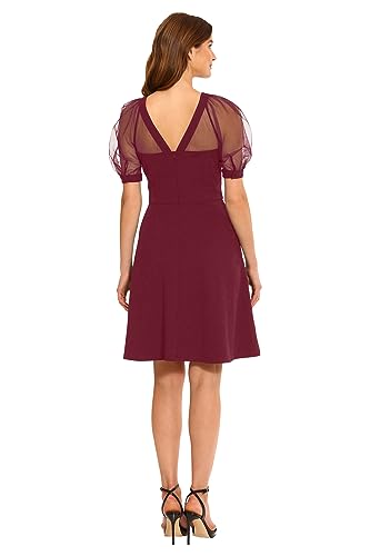 Image of Maggy London Women's Illusion Dress Occasion Event Party Holiday Cocktail Guest of Wedding.