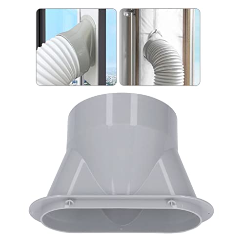 TOPINCN 5 Inch Portable Air Conditioner Exhaust Hose Coupler, Air Conditioner Window Adapter Air Conditioning Part Supports CW and CCW Threads Air Conditioner Hose Connector - Image 2
