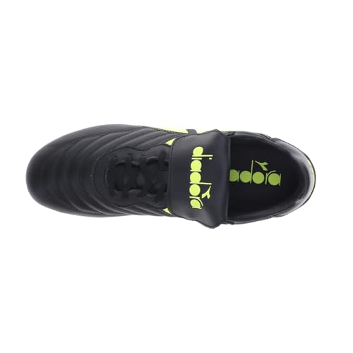 Diadora Mens Brasil Lt T Mdpu Soccer Cleats - Black, Yellow4