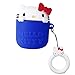 Hello Kitty Custodia Protettiva per Auricolare Bluetooth,Custodia airpods 2 ,Cover airpods,Hello Kitty Cover for Airpods,Custodia Protettiva per Cartoni Animati,3D per AirPods Custodia