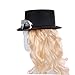 LABRIMP Fashion Party Fedora Carnival Jazz Hat Men's Women's Gentleman Hat Glasses Design Unisex