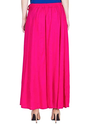 Image of TNQ Full Flared Cotton Palazzo Pants || Gold Print Printed Sharara Garara || Ethnic Or Casual Wear