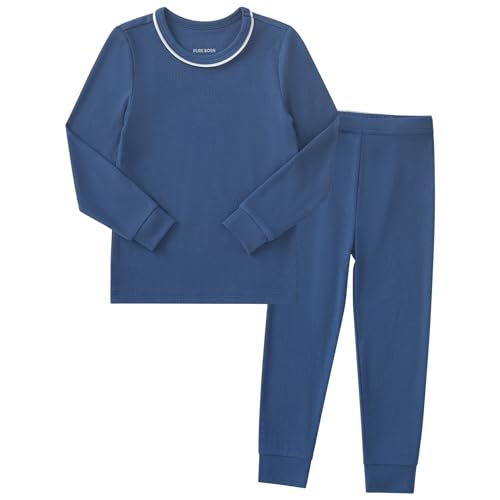 Image of pureborn Baby Pajamas Set Toddler Snug Fit Cotton Sleepwear 2pcs 12M-7Y