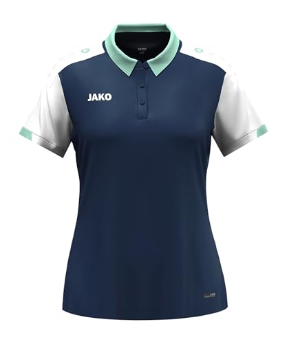 Polo femme JAKO Dynamic bleu marine taille XL en piqué léger