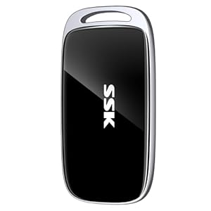 SSK Externe SSD 8TB, bis zu 2000MB/s Portable SSD Festplatte Extern, USB 3.2 Gen.2x2 External SSD für iPhone 15/16 PRO/Mac/Phone OTG/Laptop/PC und Spielkonsole, mit LED-Anzeige