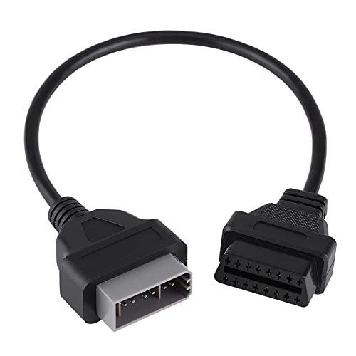 EBTOOLS Conector Adaptador OBD2 de 14 Pines a 16 Pines, Cable de Diagnóstico para Nissan, Adaptador Obd1 de 14 Pines para Nissan, Cable de Extensión OBD2 de 14 Pines a 16 Pines Cover