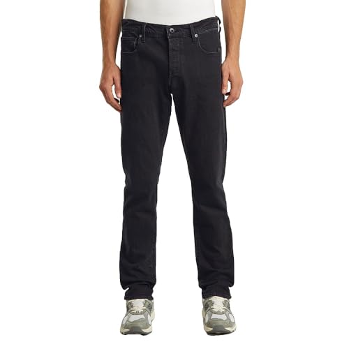 G-STAR Herren 3301 Regular Tapered Jeans, Schwarz (Washed Black 51003-D931-H890), 27W / 32L – Ansicht 1