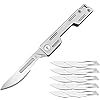 Klappmesser Skalpell mit 10 auswechselbare Klingen Figur 24, Utility EDC Taschenmesser, Messer für Männer oder Frauen…
