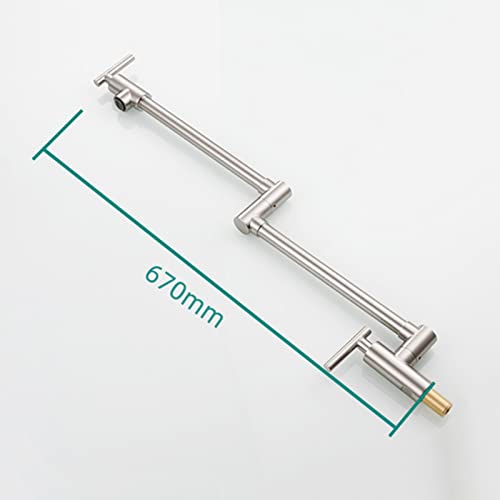 Fregadero de cocina sin espacio solucionado con grifo de pared plegable 6