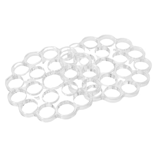 VALICLUD - VALICLUD Lot de 2 Supports à Fleurs en Plastique Spirale Disque Insert 12 MM 20 Trous Organisateur Réutilisable pour Composition de Fleur Guide-Tiges pour Vase de Table et Décoration
