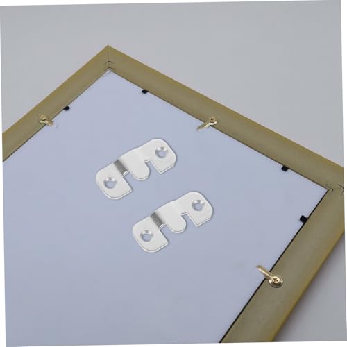 Image of 20pcs Heavy Duty Interlocking Flush Mount Bracket for Secure Picture Hanging Wall Mount Hardware for Art Frames Mirrors