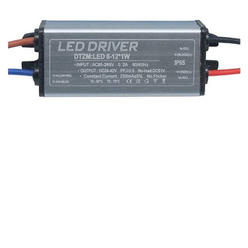 Pilote LED 8-12W étanche IP65 transformateur AC85V-265V