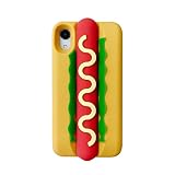 wifantien 3D Hamburger Case for iPhone 17 6.1' 2025,Cartoon Cute Kawaii Lovely Character Hot Dog Hamburger Shape Kids Teens Girls Women Soft Silicone Case