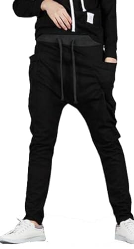 Boy's Pants School Uniform Dress Solid Joggers Sports Sweatpants with Drawstring4