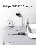 VHBW HQ8505 Charger for Philips Trimmer Shaver OneBlade 15V 0.36A | Fits only listed MG5750 MG7750 QP6531 BG7030 and BG7040 models; 5.9 ft ETL-listed 15V cord restores grooming power.