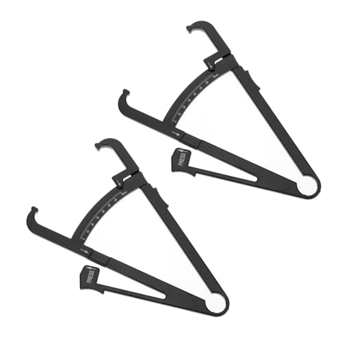 PartyKindom 2pcs Skinfold Caliper for Accurate Fat Measurement Body Tape Measure for Men Women Lightweight and Durable Design for Fitness Monitoring for All Ages