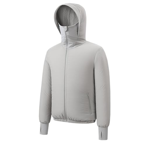 Image of Sun Protective Jacket UPF 50+ Air Conditioner Hoodie Lightweight Cooling Clothes with Fans Stay Cooling in Summer