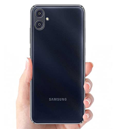 Image of Transparent Soft Silicone TPU Flexible Back Cover Compatible with Samsung Galaxy M04 /A04 and Screen Guard