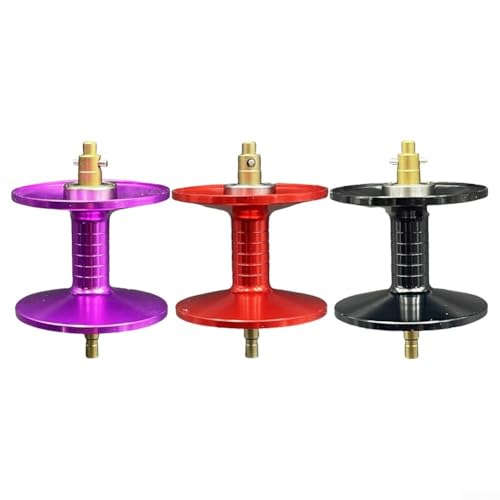 Carrete de cebo morado con rodamiento de acero inoxidable y diseño antideslizante para Abu Max B4 P4 B5 P5 para Stx (rojo)
