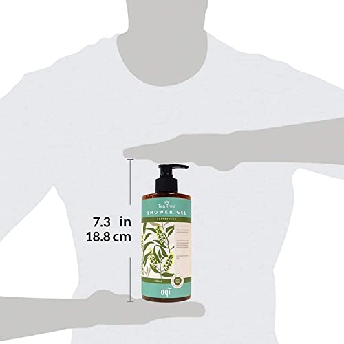 Aqi Tea Tree Shower Gel - Refreshing, Body Wash For Normal And Oily Skin For Men & Women - 16.9 Fl Oz, Made In Australia #TOP6