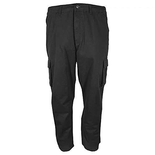 Full Blue Big & Tall Men's Cargo Pants 100% Cotton 48 X 34 Black #562A3