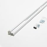 High-Quality Aluminum T-Astragal for Your Double Doors/French Doors for More Door Protection and Security Upgrade, inswing and outswing Double Doors-for Commercial - Residential use (80 inch White)