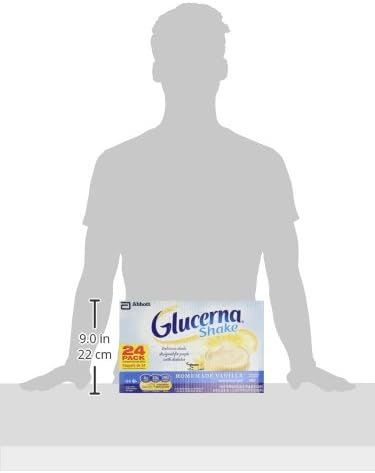 Glucerna Diabetic Nutritional Beverage Vanilla Shakes (24 X 8 Fl Ounce) Total Net Wt (192 Fl Ounce),