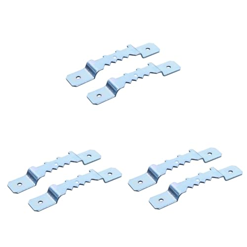 Image of 30 Pcs Kit Easel Picture Frame Hook Double Hole Hangers Metal Hook Suite Photo Frame Jagged