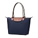 Produktbild Huachaoxiang Handtasche Damen, Damen-Schultertaschen, Shopper Schultertasche,Wasserdichte Umhängetasche,Faltbare Handtasche Schwarz für Leisure Travel Büro Schule Einkauf,Blau