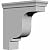 Ekena Millwork BKT04X10X10ED 4 1/8-Inch W x 10 1/2-Inch D x 10 1/2-Inch H Edinburgh Bracket , White