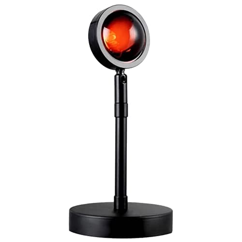 LG76 LED Sunset Lamp | 180 Degree Rotate Projection Night Lamp Comes with 4 Different Gradient Colour/On-Off Switch & Optical Crystal Lense | Best Lamp for Decoration & Photography.