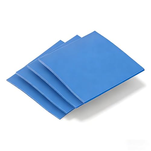 Laxifluent 4-Pack 100x100mm Premium Silicone Thermal Pad 0.5/1/1.5/2mm Thickness High for Conductivity 6.0W/mK for Laptop, Desktop CPU, GPU, SSD Heatsink Cooling Thermal Pads