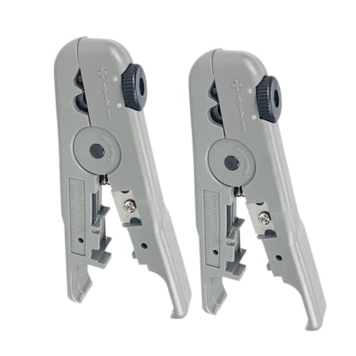 Zerodeko 2 Piezas Pelacables Herramienta Para Pelar Cables De Altavoces Herramienta Para Pelar Cables Automotrices Herramientas Técnicas De Audio y Video Pelado De Cables Abs Light Grey