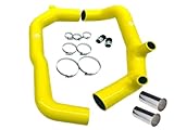 Vortex Performance Inlet Intake Kit Fit for BMW N54 E82 E90 E91 135i 335i 535i Z4 17T 19T Turbo 2'' High Flow Silicone - YELLOW color