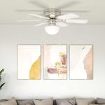 Sophrelle – Sophrelle Deckenventilator mit Licht Ø 82 cm Weiß,Deckenvent